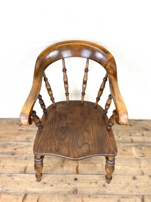 fig 1. Antique 19th Century Smoker’s Bow Chair