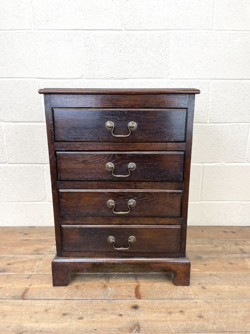 fig 1. Early 20th Century Oak Four Drawer Chest