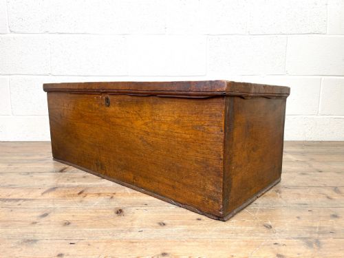 Small Six Plank Antique Elm Trunk