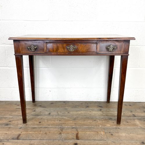 Antique Edwardian Mahogany Side Table with Inlay