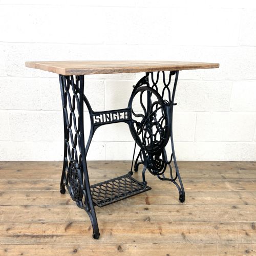 Vintage Singer Sewing Machine Treadle Table