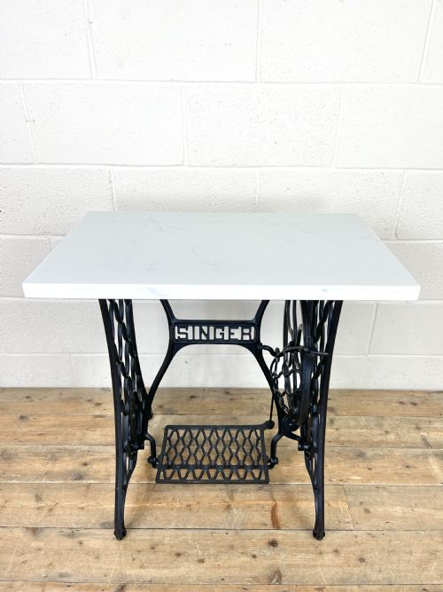 fig 2. Vintage Singer Sewing Machine Treadle Table