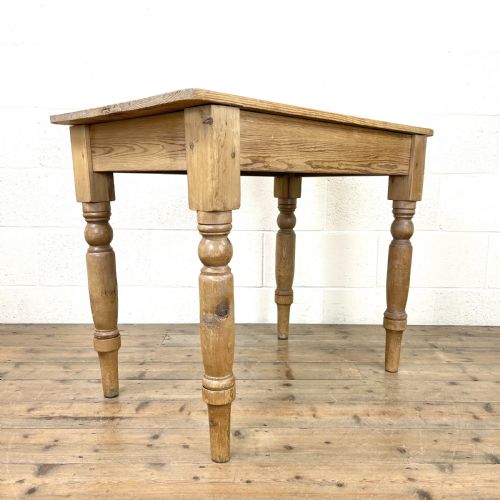 Small Antique Pitch Pine Kitchen Table
