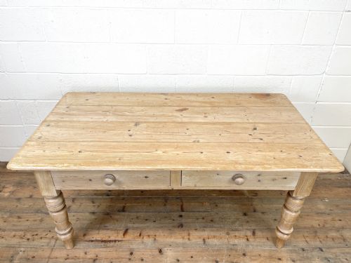 fig 2. Victorian Pine Farmhouse Kitchen Table