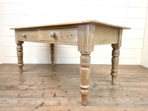 Victorian Pine Farmhouse Kitchen Table