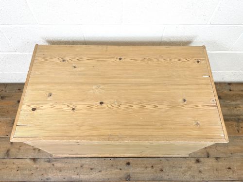 fig 2. Antique Pine Trunk or Storage Chest