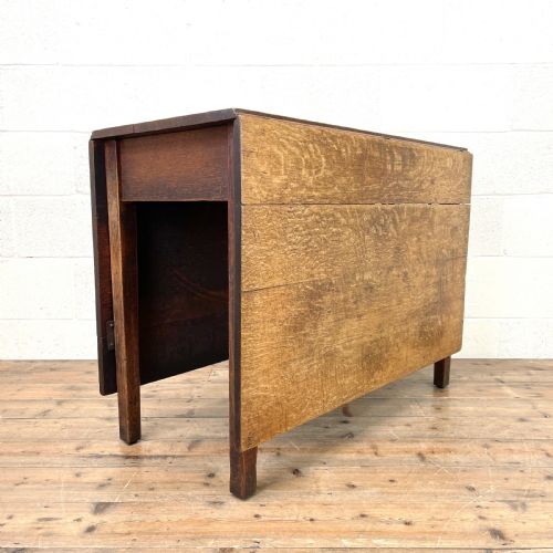 Antique Georgian Oak Drop Leaf Dining Table