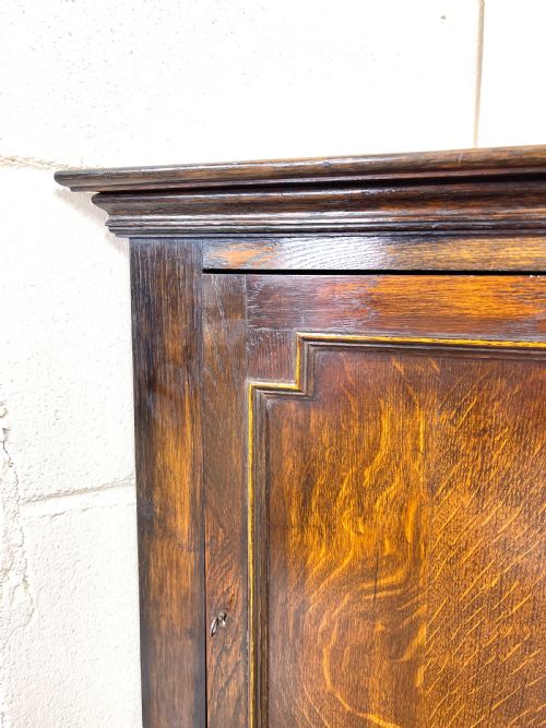 fig 1. Small Antique Oak Corner Cupboard
