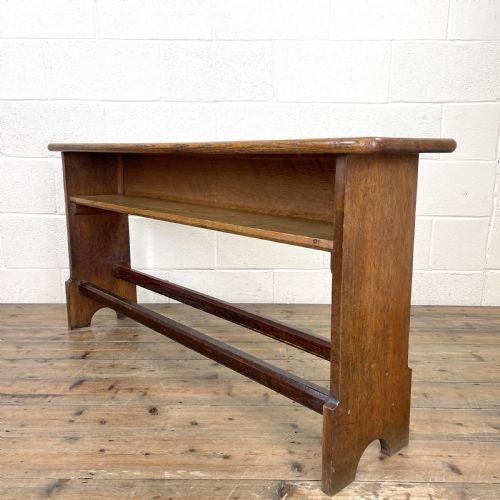 Antique Oak and Pine Porch Bench