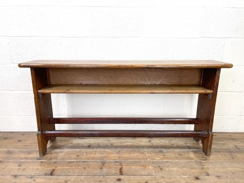 fig 2. Antique Oak and Pine Porch Bench