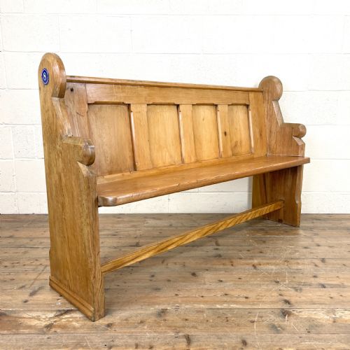 Rustic Antique Pine Pew