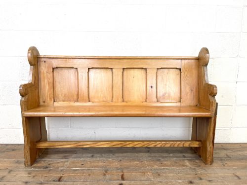 fig 2. Rustic Antique Pine Pew