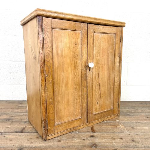 Small Rustic Antique Pine Cupboard