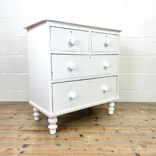 White Painted Vintage Chest of Drawers