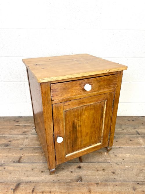 fig 1. Rustic Antique Pine Side Cupboard