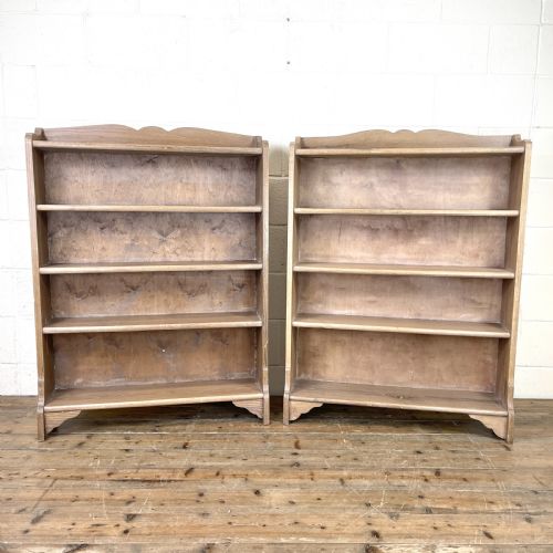 Pair of Antique Oak Bookcases