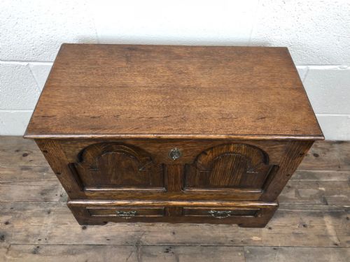 fig 2. Antique 18th century style Welsh oak coffer