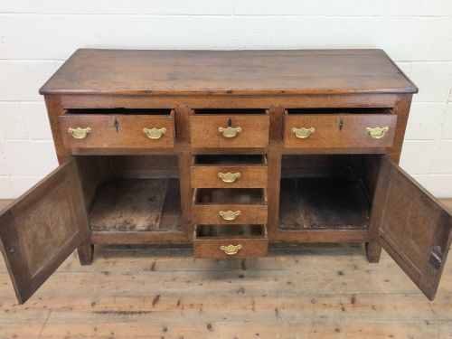 fig 2. Antique 18th Century Oak Sideboard