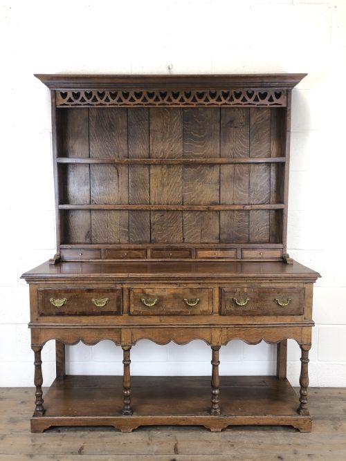 Antique Oak Pot Board Welsh Dresser