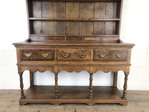 fig 1. Antique Oak Pot Board Welsh Dresser