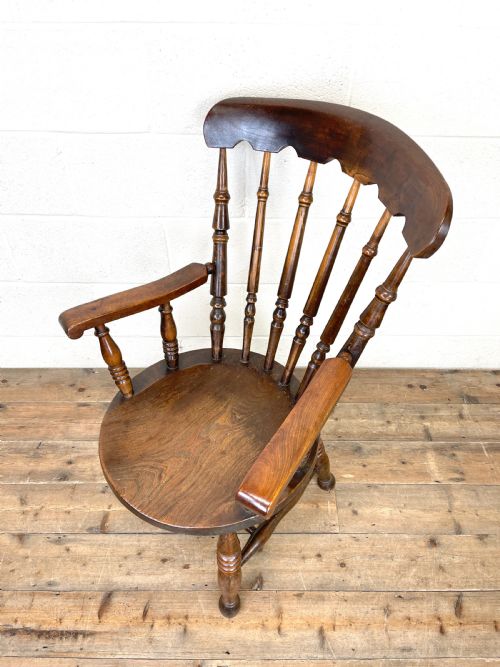 fig 1. Antique 19th Century Penny Armchair