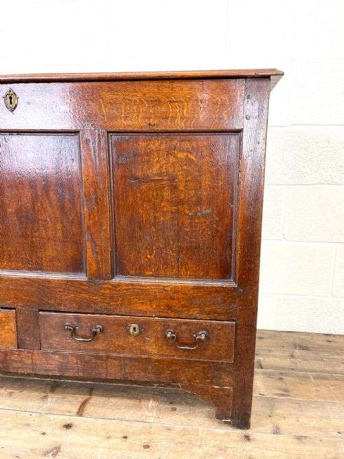 fig 1. Antique Oak Mule Chest 