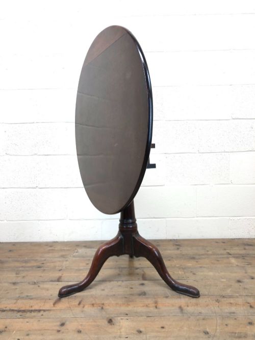 fig 1. Antique Mahogany Tilt Top Table