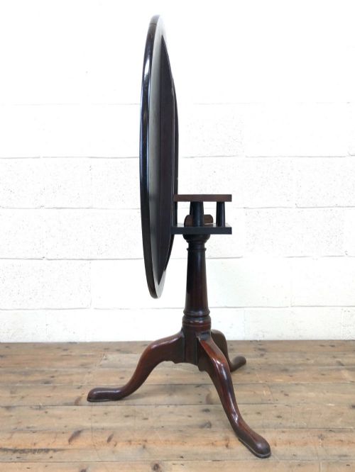 fig 2. Antique Mahogany Tilt Top Table