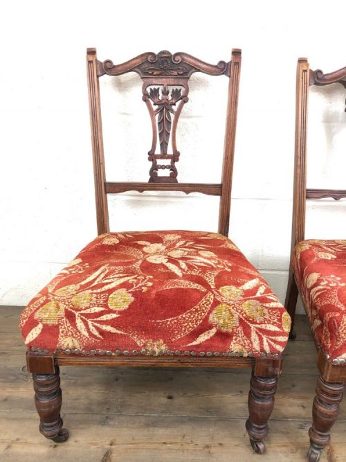 fig 2. Pair of Antique Low Chairs