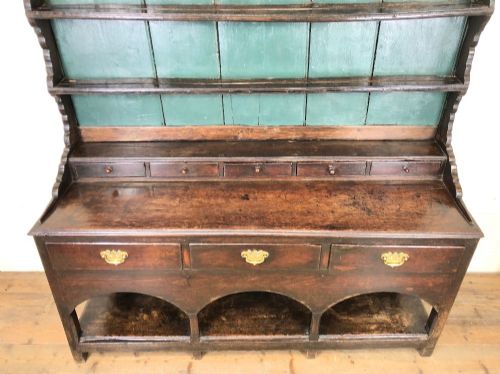 fig 1. Antique 18th Century Joined Oak Dresser
