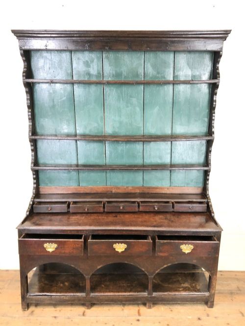 fig 2. Antique 18th Century Joined Oak Dresser