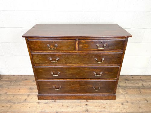 fig 2. Antique Oak Chest of Drawers
