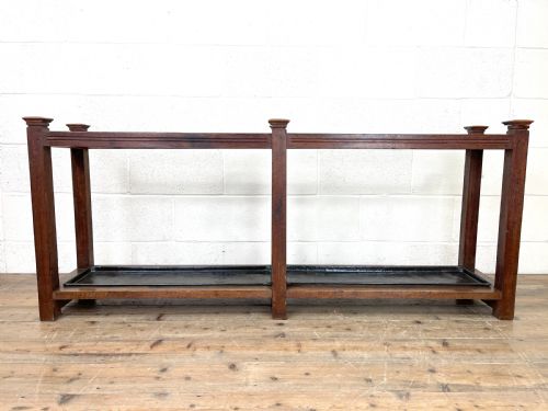 fig 2. Large Antique Oak Stick Stand