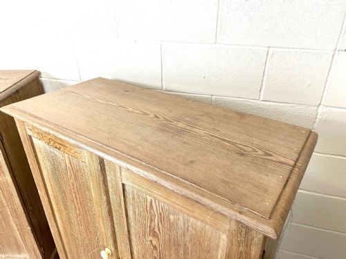 fig 1. Pair of Rustic Antique Pine Cupboards
