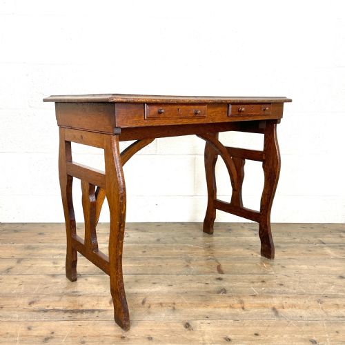 fig 2. Antique Oak Writing Table