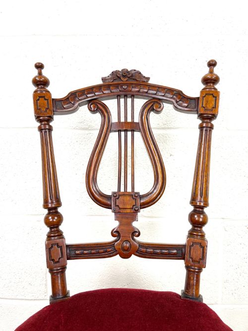 fig 2. Antique Victorian Musician’s Stool and Footstool