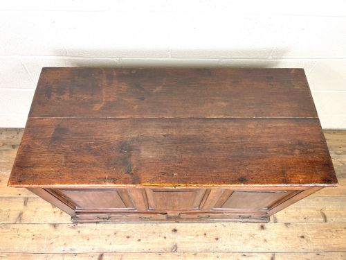 fig 1. Small Antique Georgian Pine Blanket Box