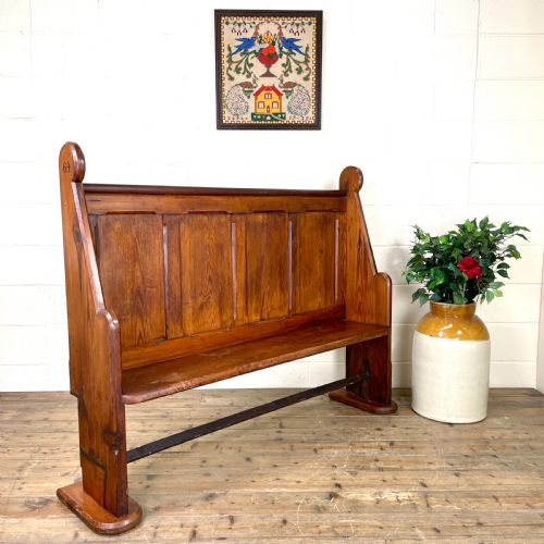 fig 1. Antique Church Pew