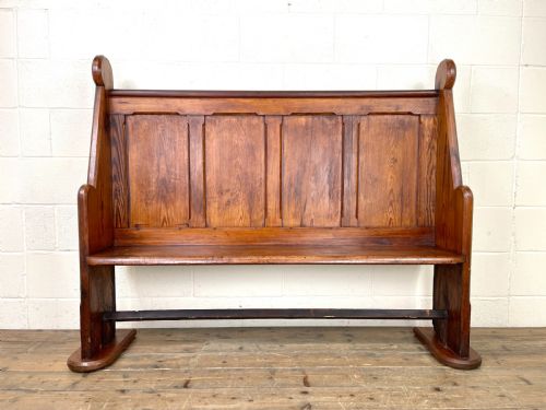 fig 2. Antique Church Pew