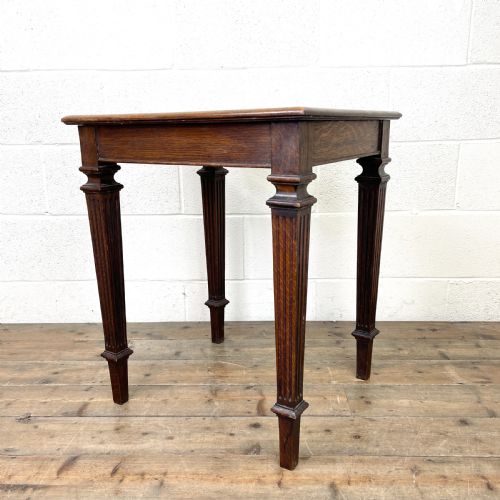 Vintage Oak Lamp Table