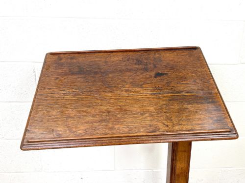 fig 1. Antique Oak Reading Table or Stand
