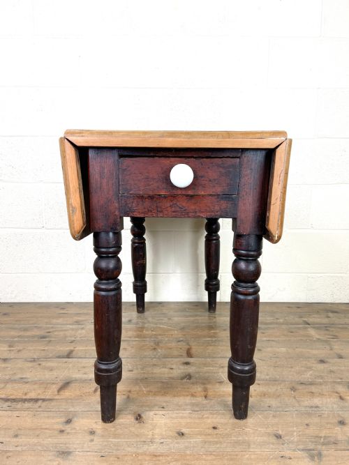 fig 2. Antique Pine Drop Leaf Table