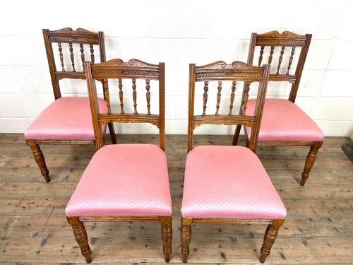 fig 1. Set of Four Antique Dining Chairs