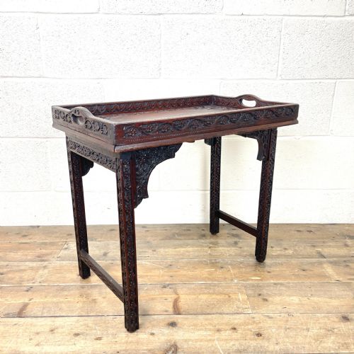 Antique Carved Tray Table