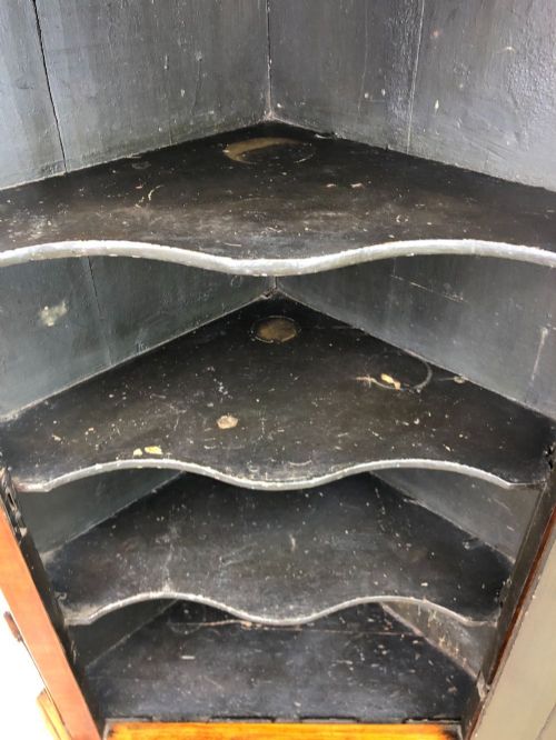 fig 2. Antique Georgian Oak Corner Cupboard