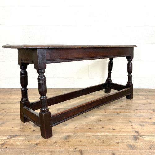 Antique 18th Century Joined Oak Bench
