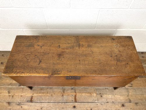 fig 1. Antique Elm Six Plank Chest