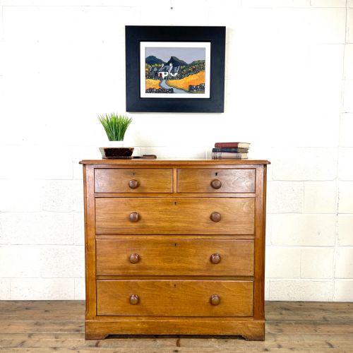fig 1. Antique Mahogany Chest of Drawers