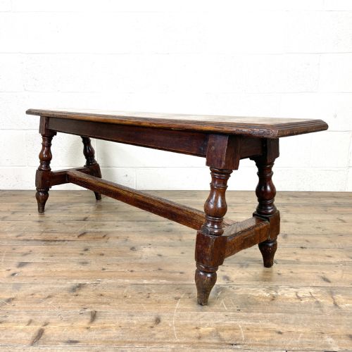 Antique Oak Refectory Bench