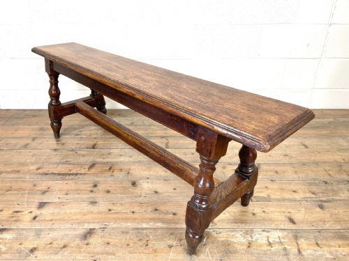 fig 1. Antique Oak Refectory Bench